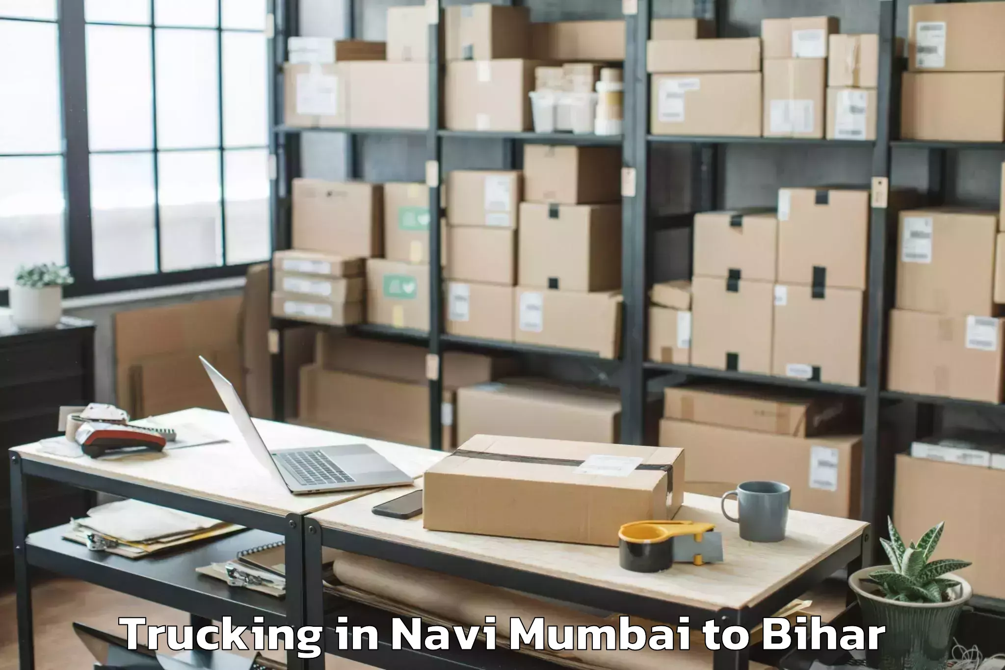 Book Navi Mumbai to Sherghati Trucking Online